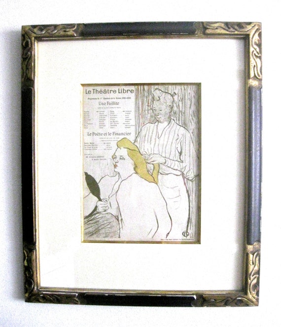 19th Century Toulouse Lautrec Original Playbill With Provenance