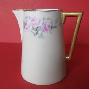 Antique Holwein Porcelain Hand-Painted  Pitcher