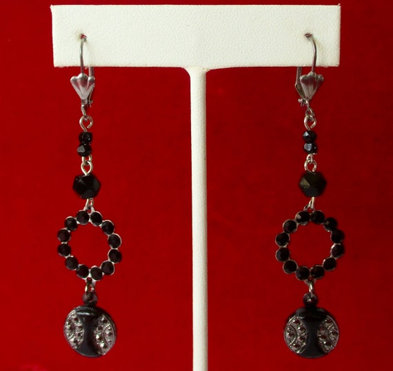 Pair of Antique Art-Deco Earrings/Boho