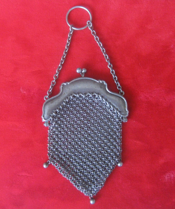 Antique Smaller  Gunmetal Purse/Steampunk/Gothic