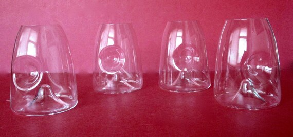 Set of (4) Vintage Vintner's Wine Tasting Glasses                             Circa. 1980                   United Kingdom