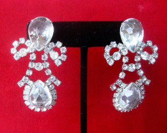 Pair of Kenneth Jay Lane Earrings/Kenneth Jay Lane/Vintage Earrings/Earrings/Crystal Earrings/Earrings/Kenneth J. Lane/Vintage Earrings