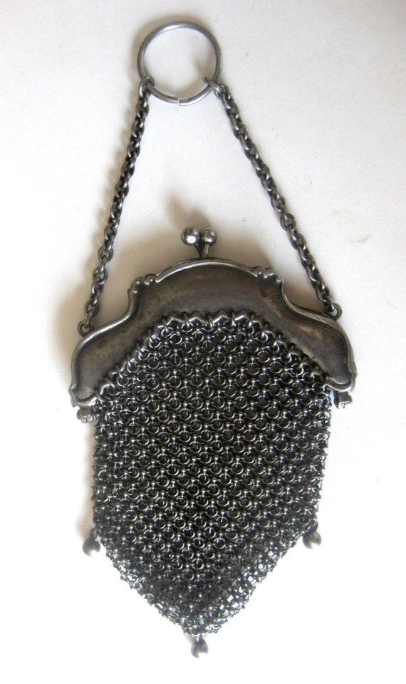 Antique Smaller  Gunmetal Purse/Steampunk/Gothic - image 3