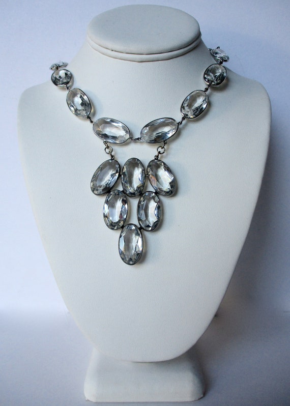 Vintage Rock Crystal Necklace/Boho/Shabby Chic - image 3