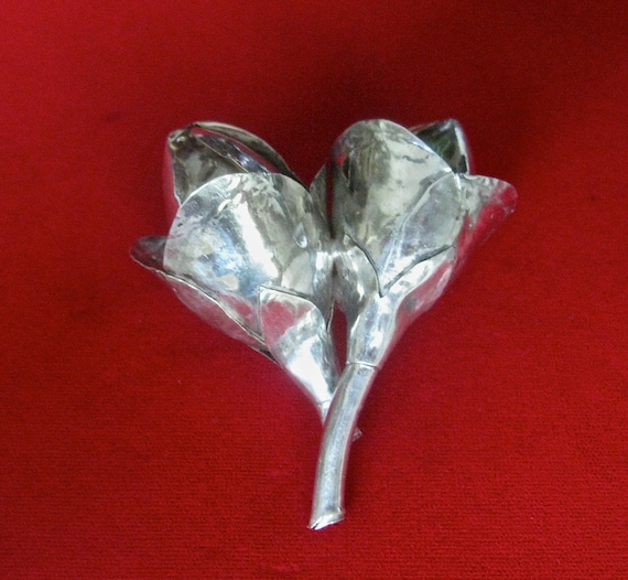19th Century Chinese Crocus Silver Pin/Antique Silver Pin