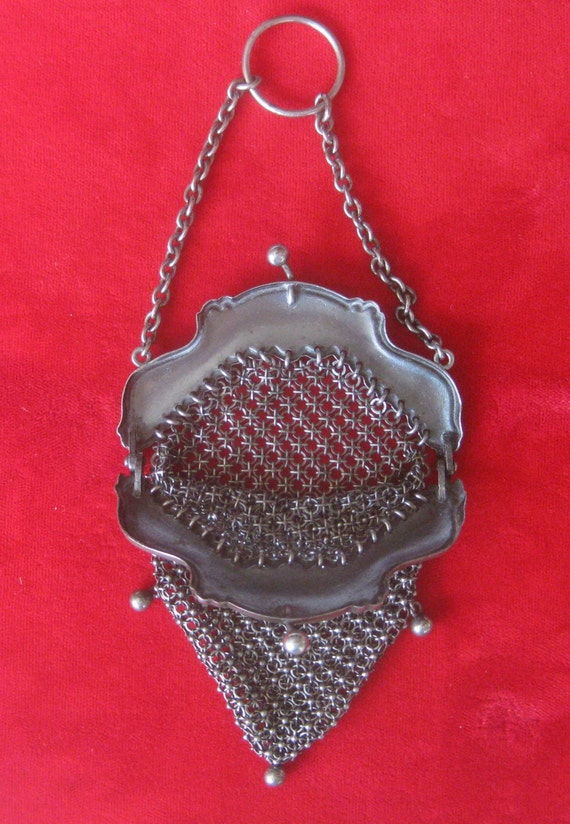 Antique Smaller  Gunmetal Purse/Steampunk/Gothic - image 2