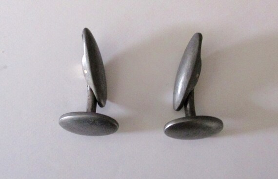 Pair of Antique Gunmetal Cufflinks/Gothic/Steampu… - image 8