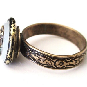 Antique Adjustable Button Ring image 4