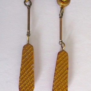 Pair of Art-Deco Vauxhall Glass Earrings image 6