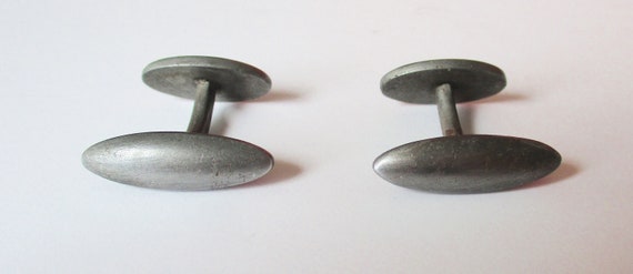 Pair of Antique Gunmetal Cufflinks/Gothic/Steampu… - image 6