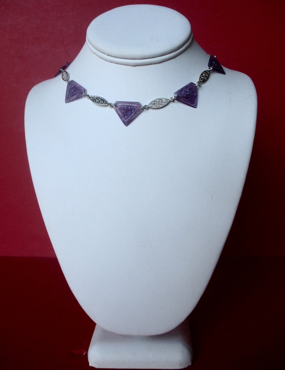 Antique Art-Deco Crystal Bead Choker/Necklace/Boho/Hippie