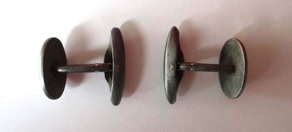 Pair of Antique Gunmetal Cufflinks/Gothic/Steampu… - image 7