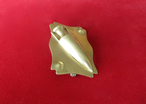 Antique Brass Amphora Brooch/PIn