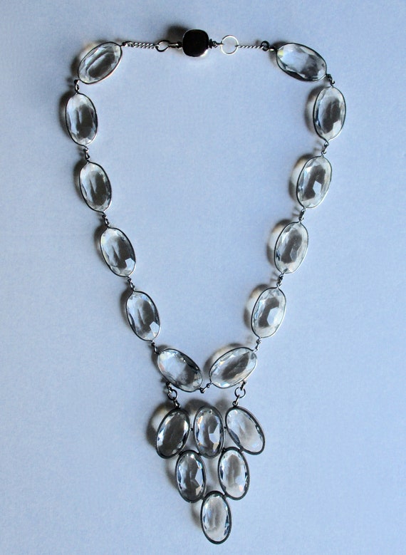 Vintage Rock Crystal Necklace/Boho/Shabby Chic - image 7