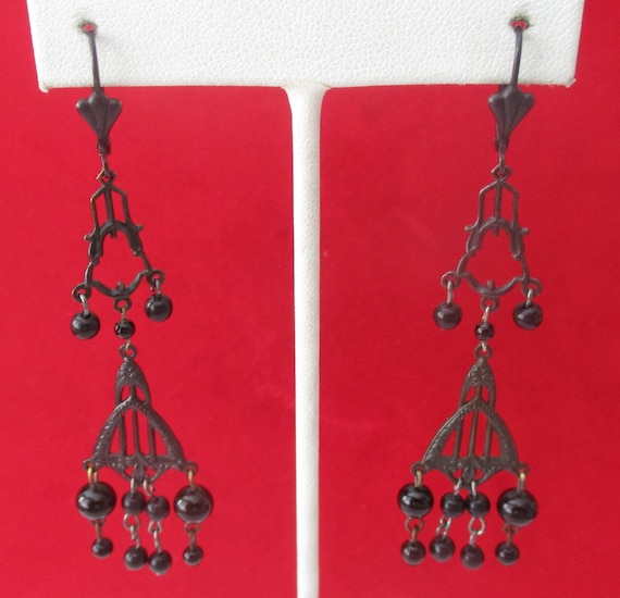 Pair of 3-Inch Victorian/Gothic Style Steampunk/Hippie Earrings