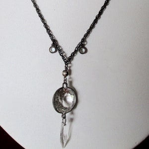 Vintage Crystal Pendant With Chain image 4