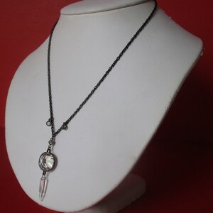 Vintage Crystal Pendant With Chain image 2