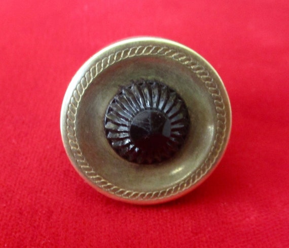 Antique Adjustable Button Ring