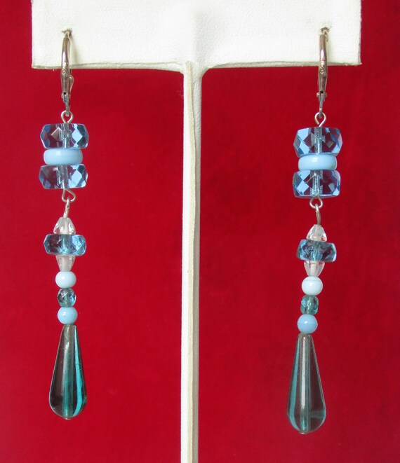 Pair of Vintage Sterling Silver & Crystal Art-Dec… - image 5