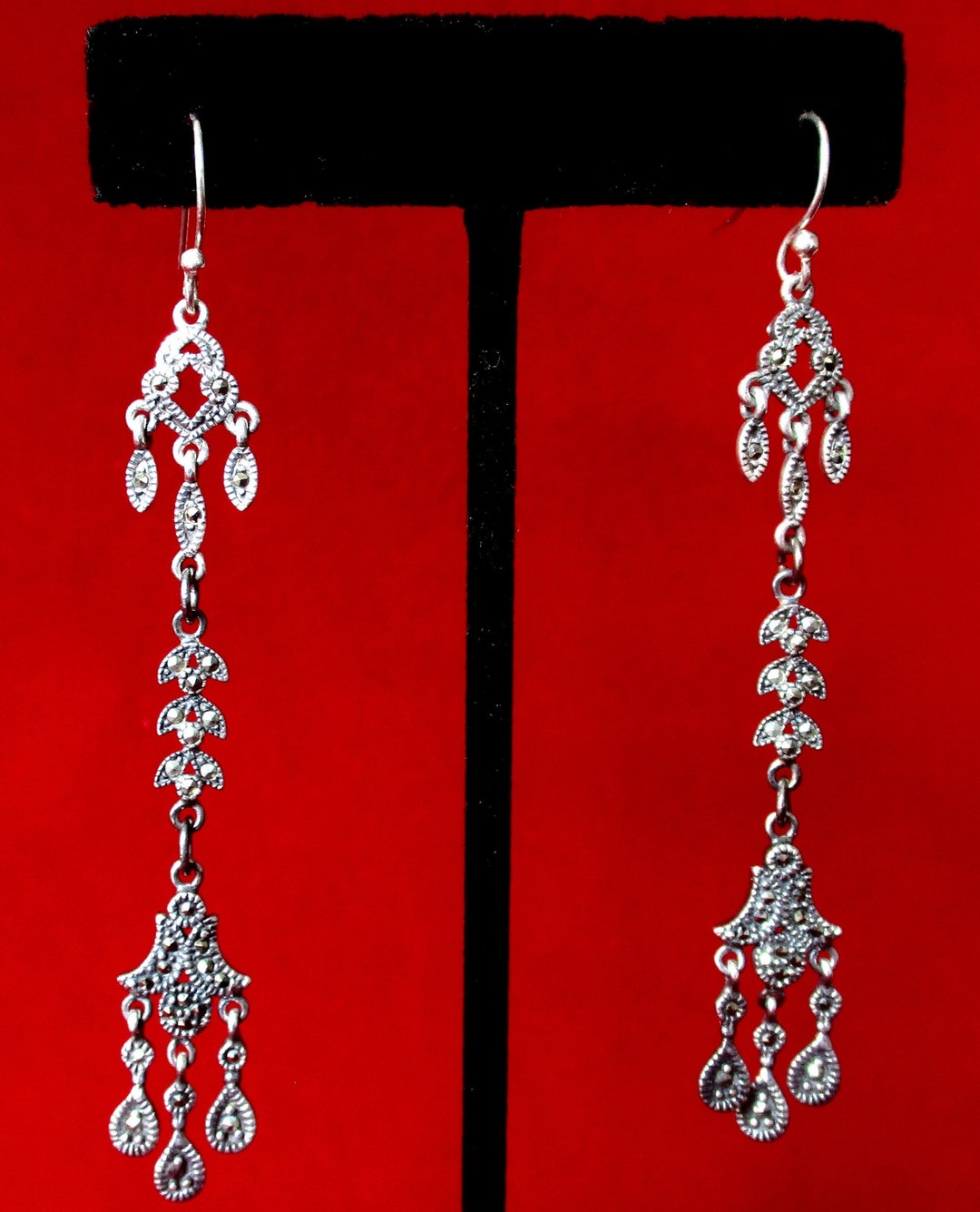 Pair of Vintage Rare 3 1/4-inch shoulder Duster Sterling Silver ...