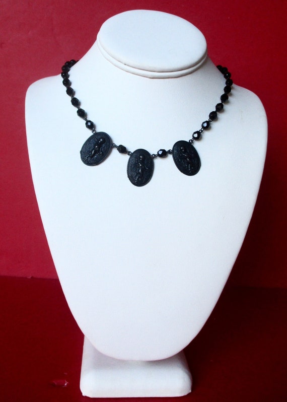 Vintage Victorian-Style Rosary Necklace/Boho/Steampunk
