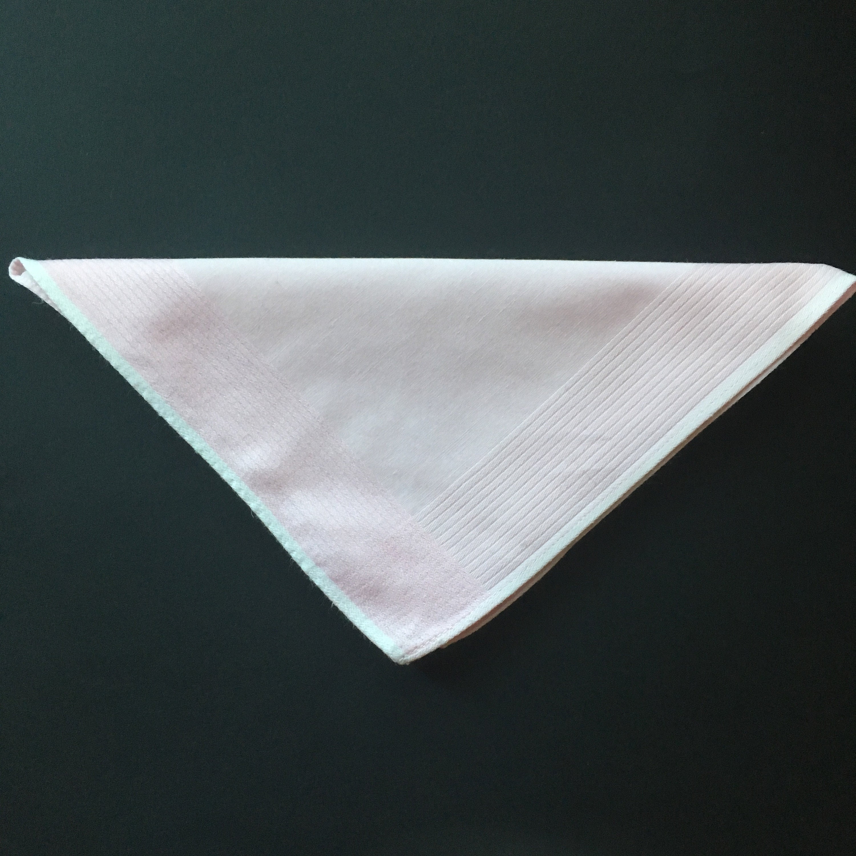 Light Pink Vintage Handkerchief Hankie Top Pocket Square Etsy