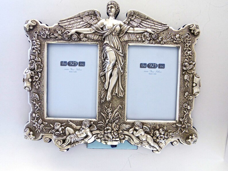 Guardian Angel Frame by Sterling Silver Frames Velveteen  Etsy
