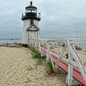 Brant Point Lighthouse, Nantucket,nautical art,beacon,summer time,ocean landscape,home decor,shore landmark,Etsy find,unique gift,trending