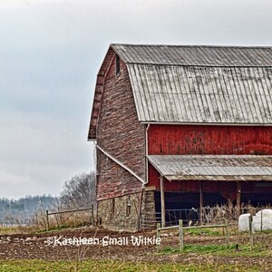 Old Barn,unique gift,New York state,gift idea,weathered old barn,wall art,home decor,Watkins Glen area,Etsy find,old red barn, working farm