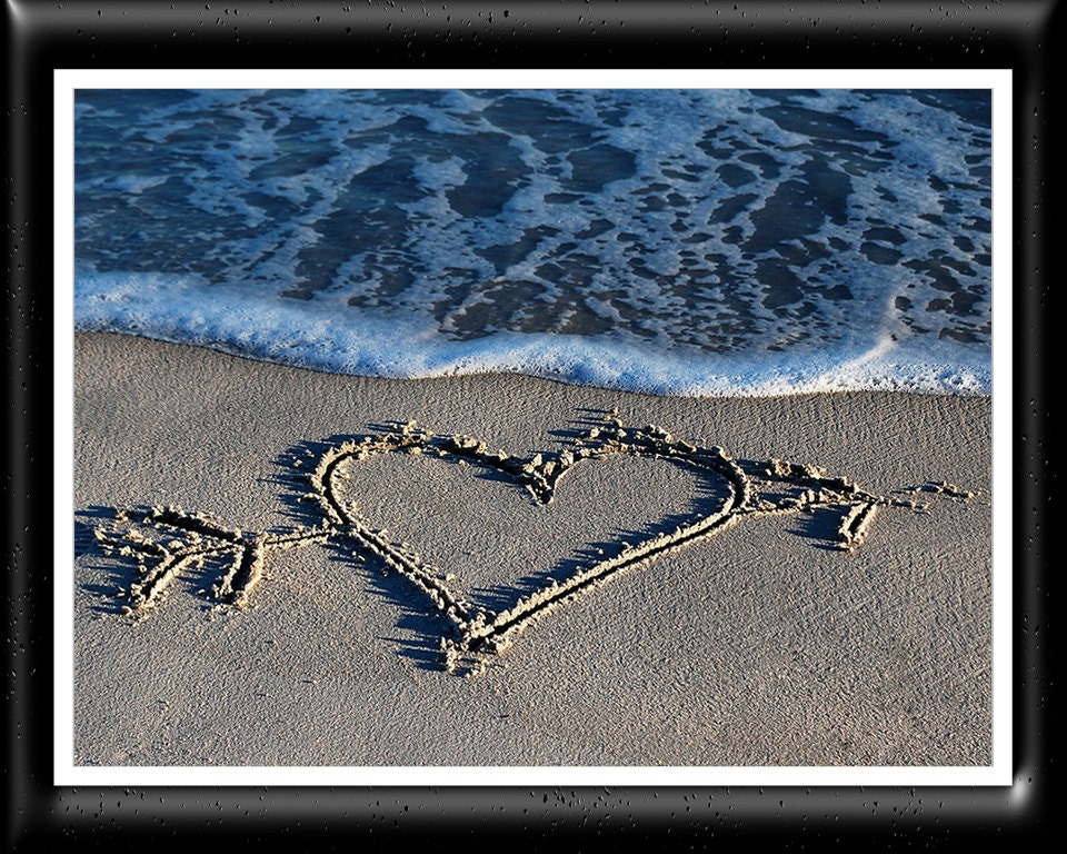 Sandy Heart On The Beach - Diamond Art World