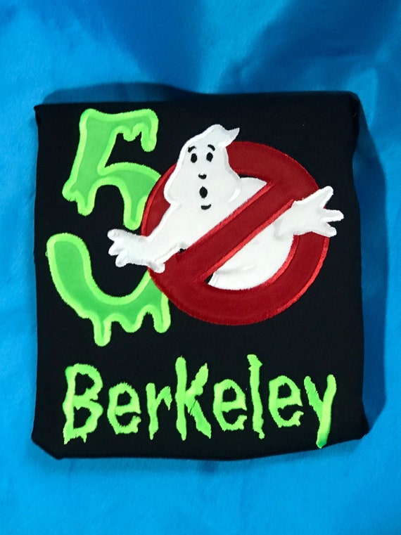 Personalized Ghostbuster Birthday Shirt 