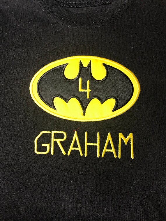 personalized batman birthday shirt