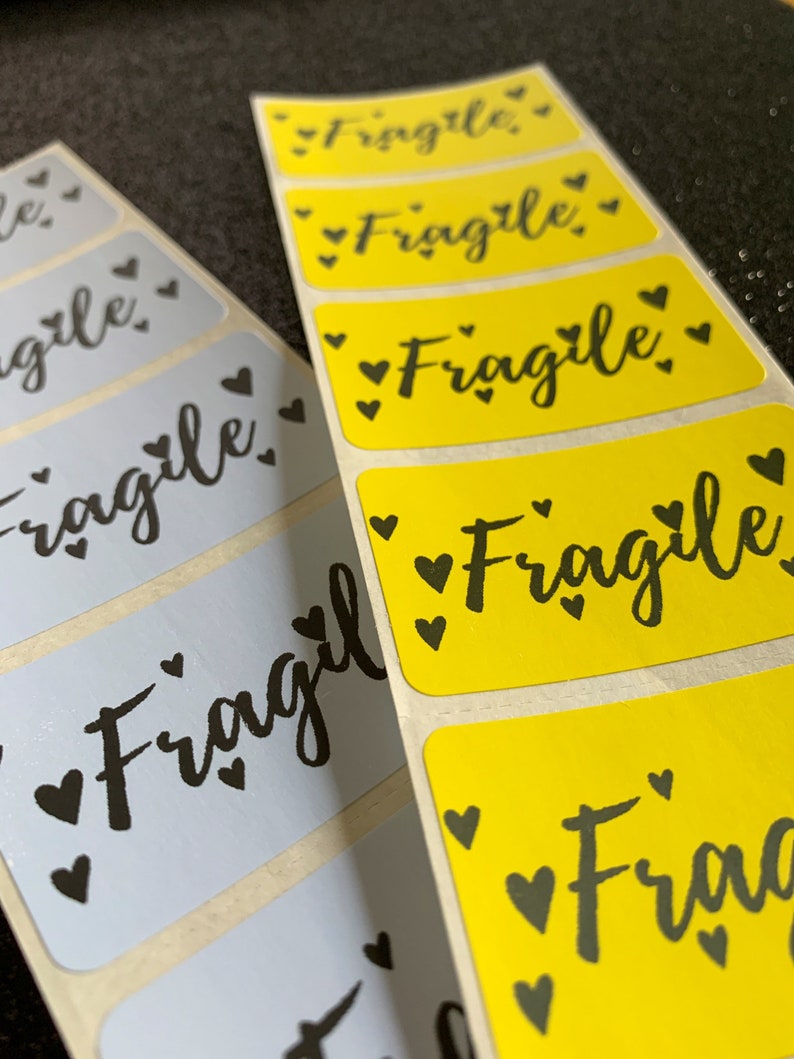 Fragile Labels Fragile Stickers Small Business Labels 2x1 Etsy