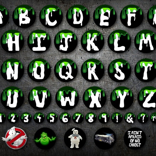 INSTANT DOWNLOAD / printable / Ghostbusters full alphabet party banner