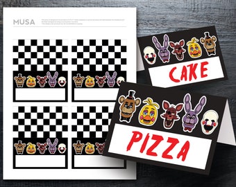 Five Nights at Freddy's Birthday Decorations Five Nights at Freddy's  Printable Birthday Decorations FNAF Bday Decorations FNAF Party Decor -   Norway