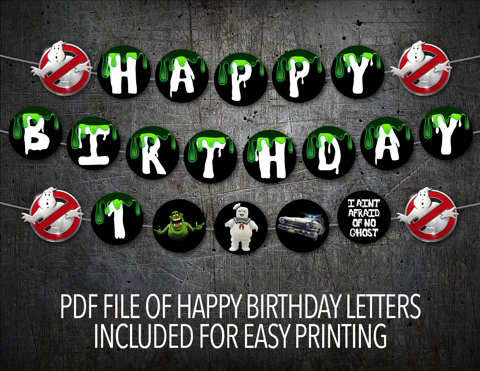 INSTANT DOWNLOAD / printable / Ghostbusters full alphabet Etsy