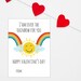 Kids Valentines Day Printable Card Digital Download - Etsy