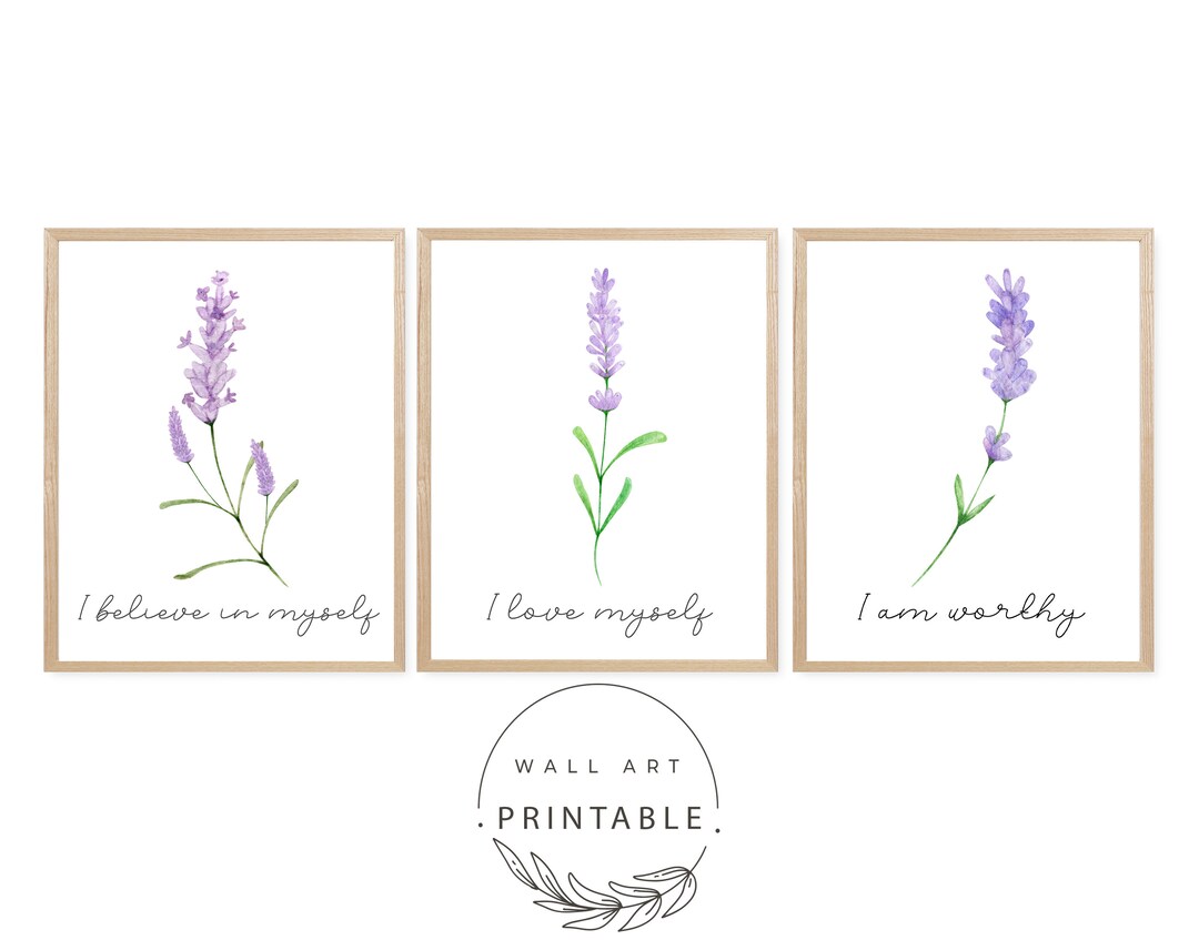 Lavender Prints, Printable Wall Art, Digital Download Art Prints