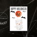 Children Halloween Printable Card Digital Download Happy - Etsy