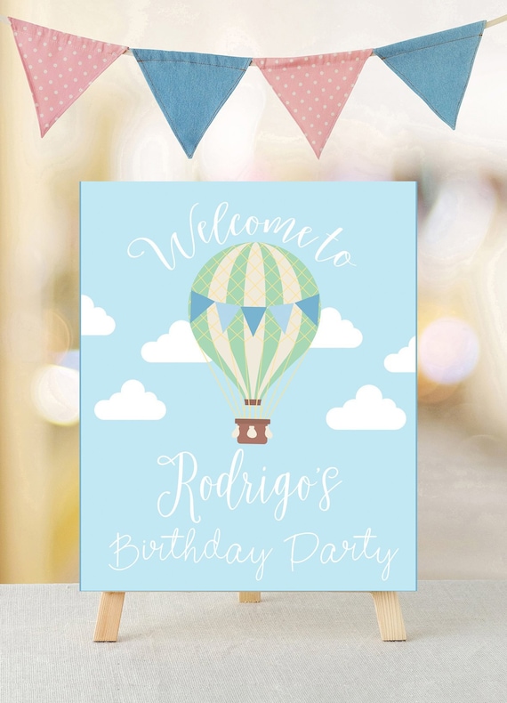 Very hot air balloon Birthday welcome indicator, Printable welcome signal, Very hot air balloon indication, Printable birthday indicator, Quick down load, Occasion decor photo relating to Printable Welcome Sign named Warm air balloon Birthday welcome indication, Printable welcome signal, Incredibly hot air balloon indicator, Printable birthday indicator, Immediate down load, Social gathering decor