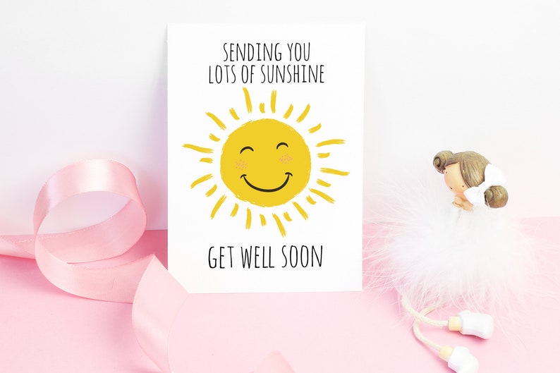 Printable Get Well Soon Card Digital Download Feel Better | Etsy