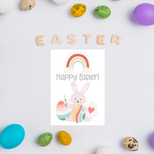 Printable Easter Card for Kids Digital Download Happy Easter - Etsy