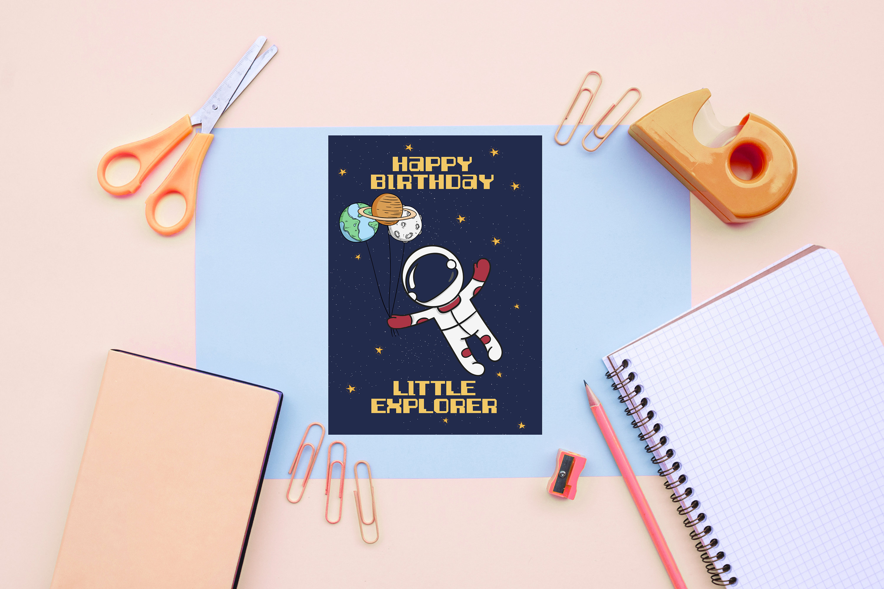Outer Space Birthday Card, Digital Download, Happy Birthday Card, Printable Space Card for Kids ...