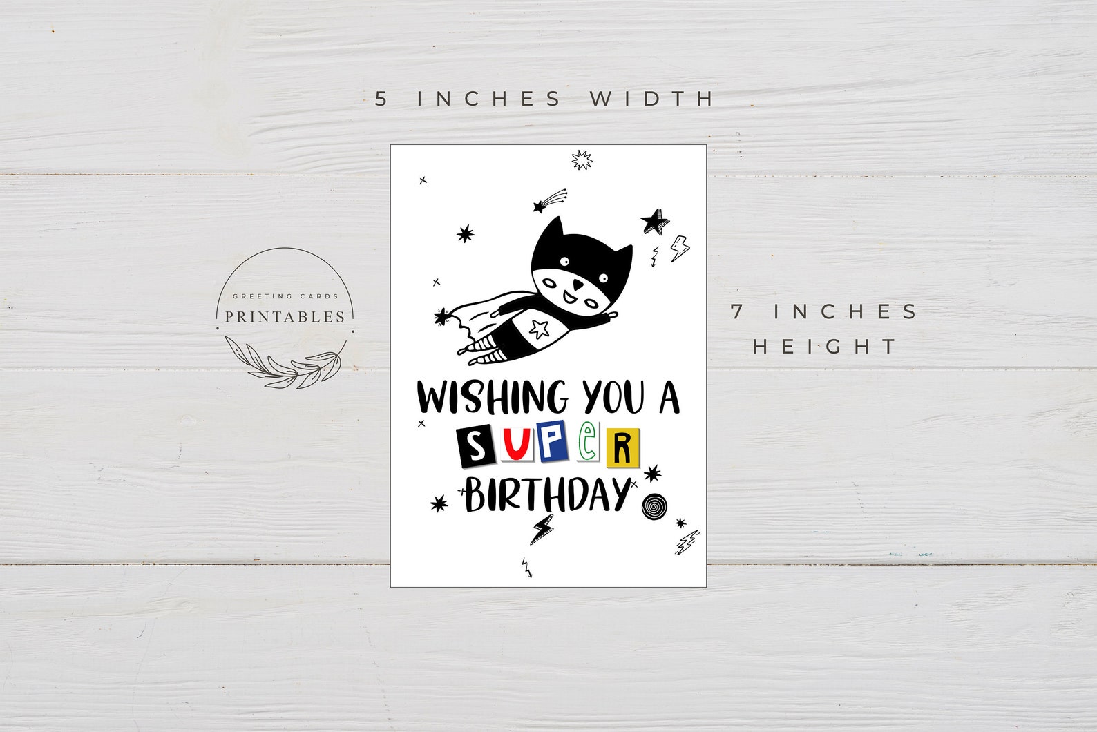 Printable Birthday Card for Boys, Digital Download, Happy Birthday Card ...