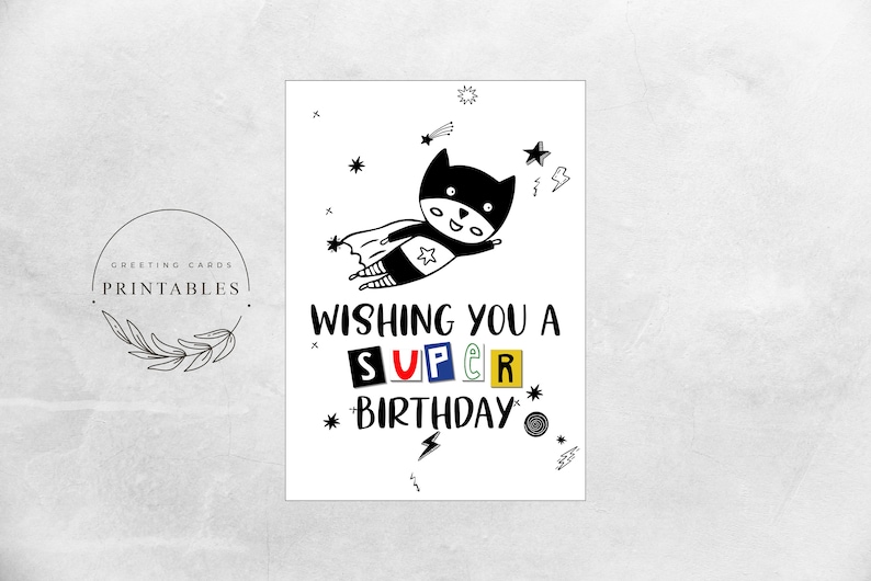 Printable Birthday Card for Boys Digital Download Happy | Etsy