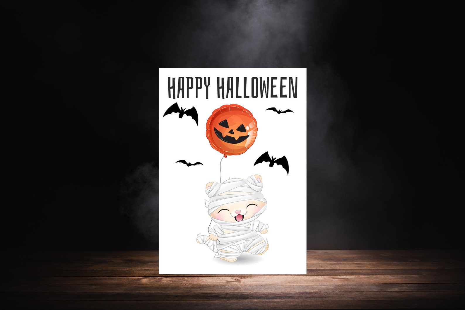 Children Halloween Printable Card Digital Download Happy - Etsy