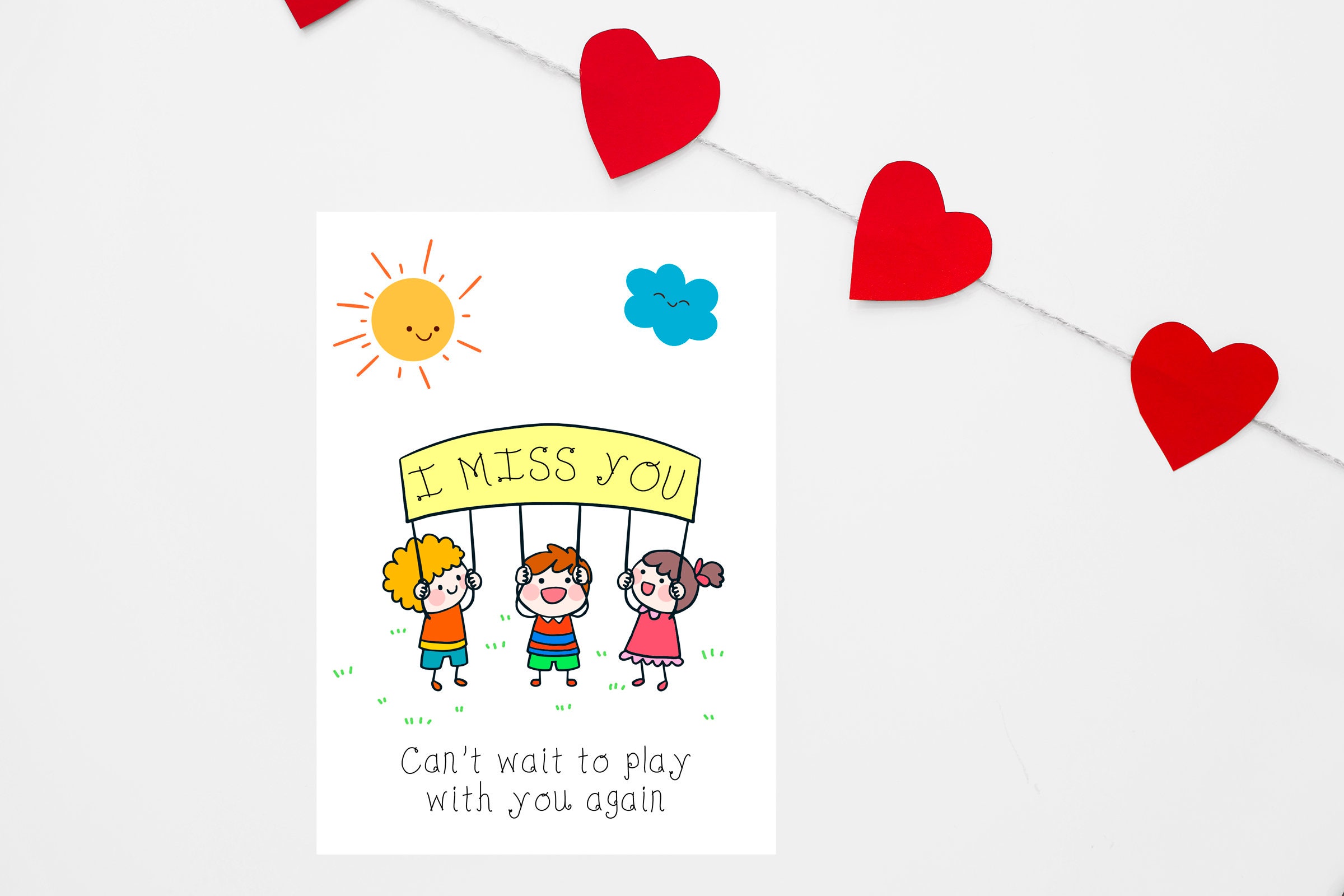 Greeting Card for Kids Digital Download Kids Card Printable Etsy