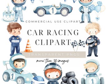 Race Car Clipart, Blue Vintage Sports Car Baby Shower, Vehicle PNG, Digital Download, Commercial Use