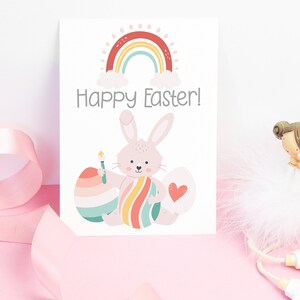 Printable Easter Card for Kids Digital Download Happy Easter - Etsy