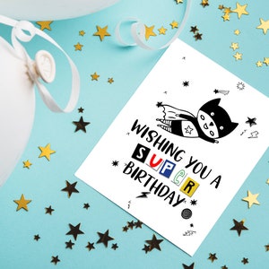 Printable Birthday Card for Boys, Digital Download, Happy Birthday Card ...